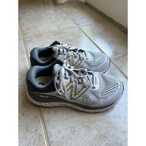 New Balance Womens 840 V5 White Gray Running Shoes Sneakers W840LA5 Size 8 2E